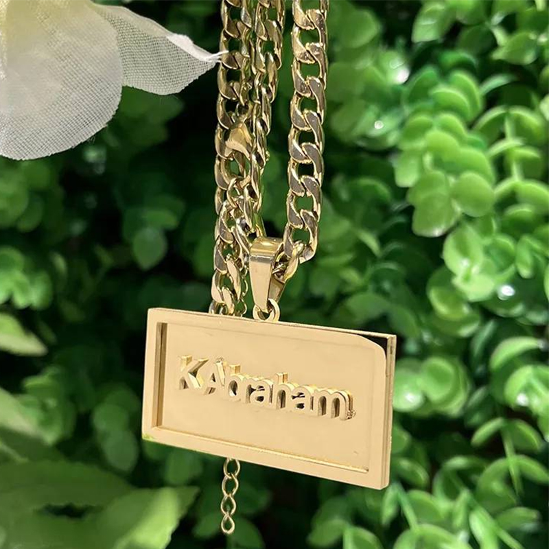 Street Fashion Necklace - Custom Name Hip Hop Necklace for