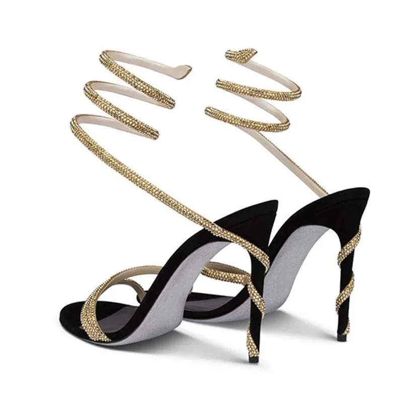 Street Fashion Styles - Eilyken Fashion Crystal Stiletto High Heels