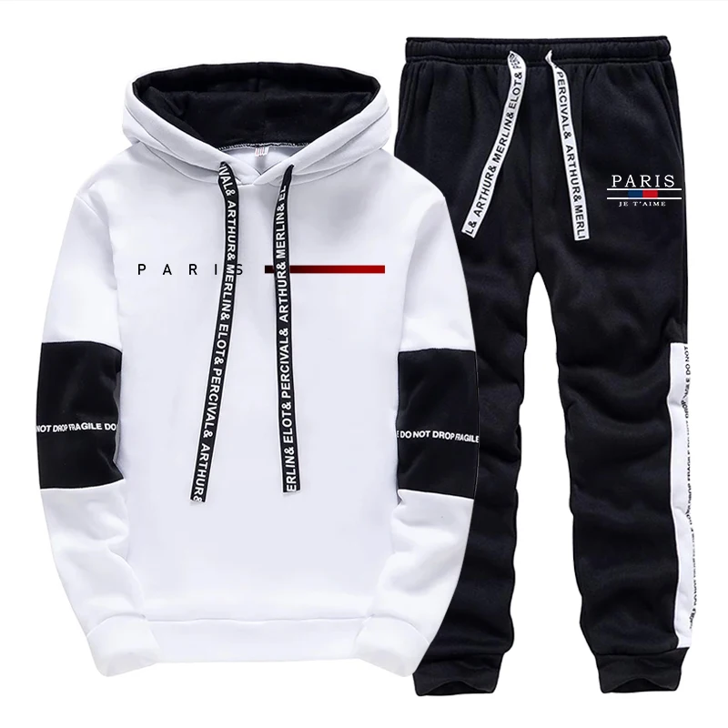 Street Fashion Clothing - Men's Tracksuit Fashion Casual Hooded Sweatshirts