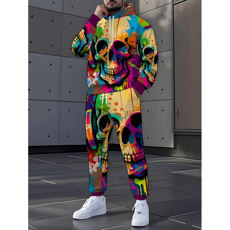 Street Fashion Styles - Fashionable Skeleton Pattern Set, Fashionable Printed