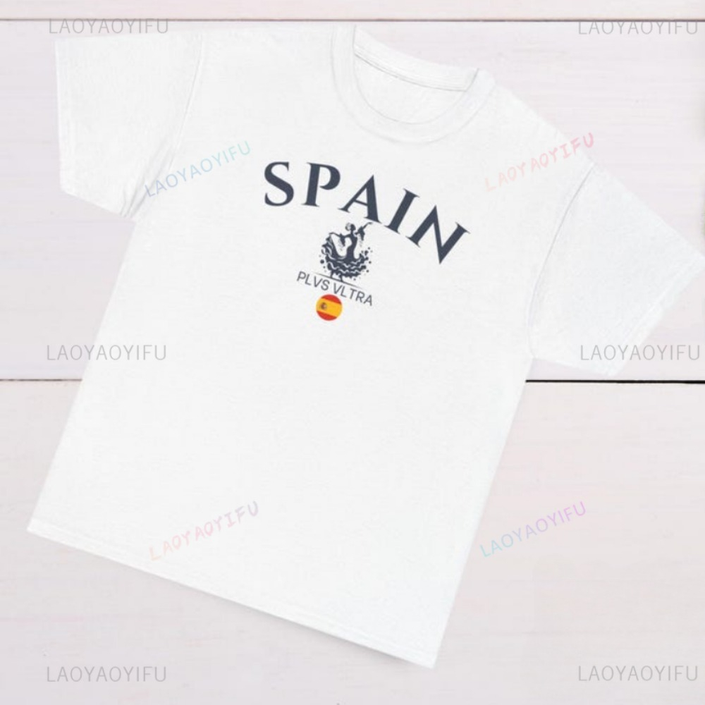 Spain Flag Graphic Printed T-s - огляд і ціна Street Fashion In Spain