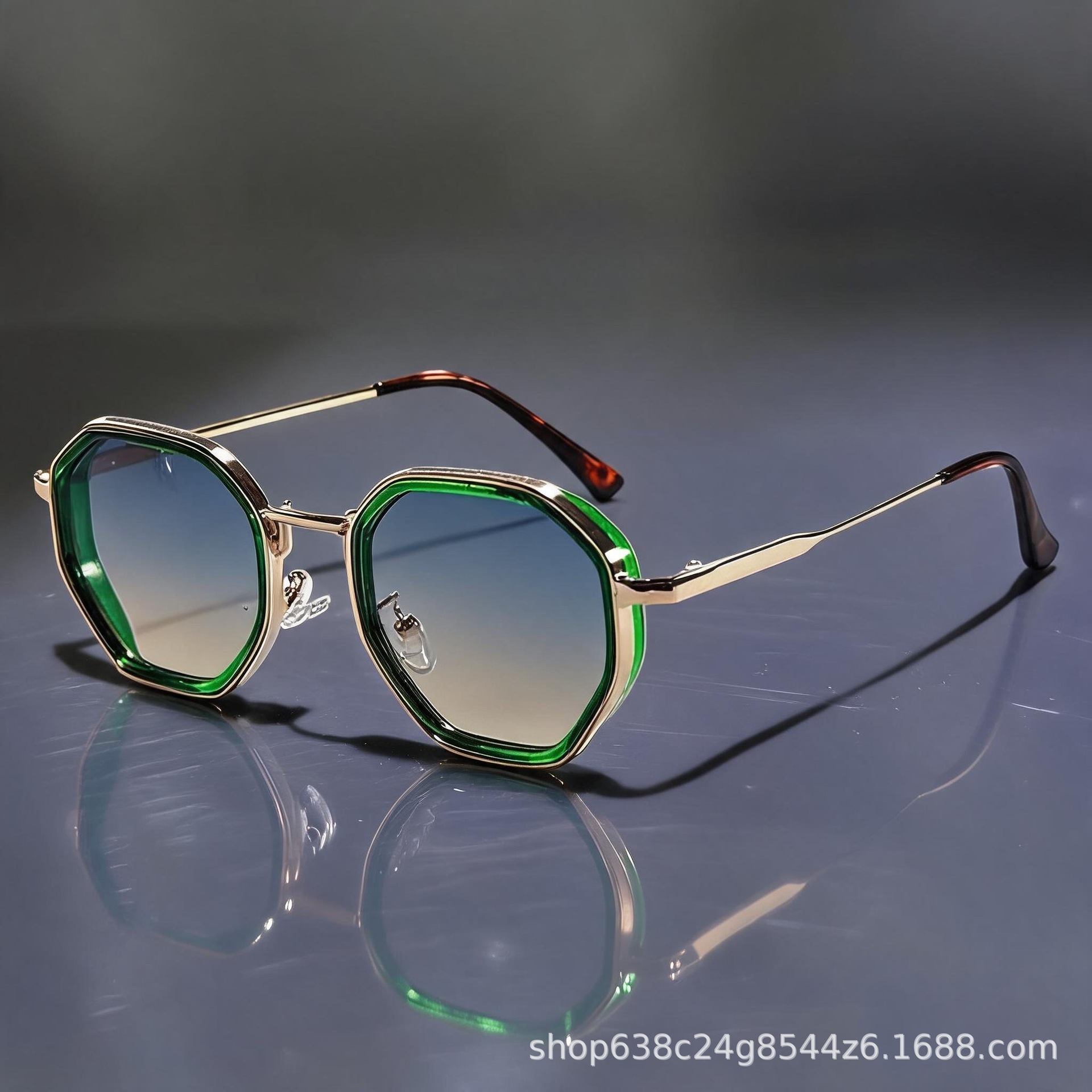 Metal Polygon Retro Sunglasses - огляд і ціна Italy Fashion Street