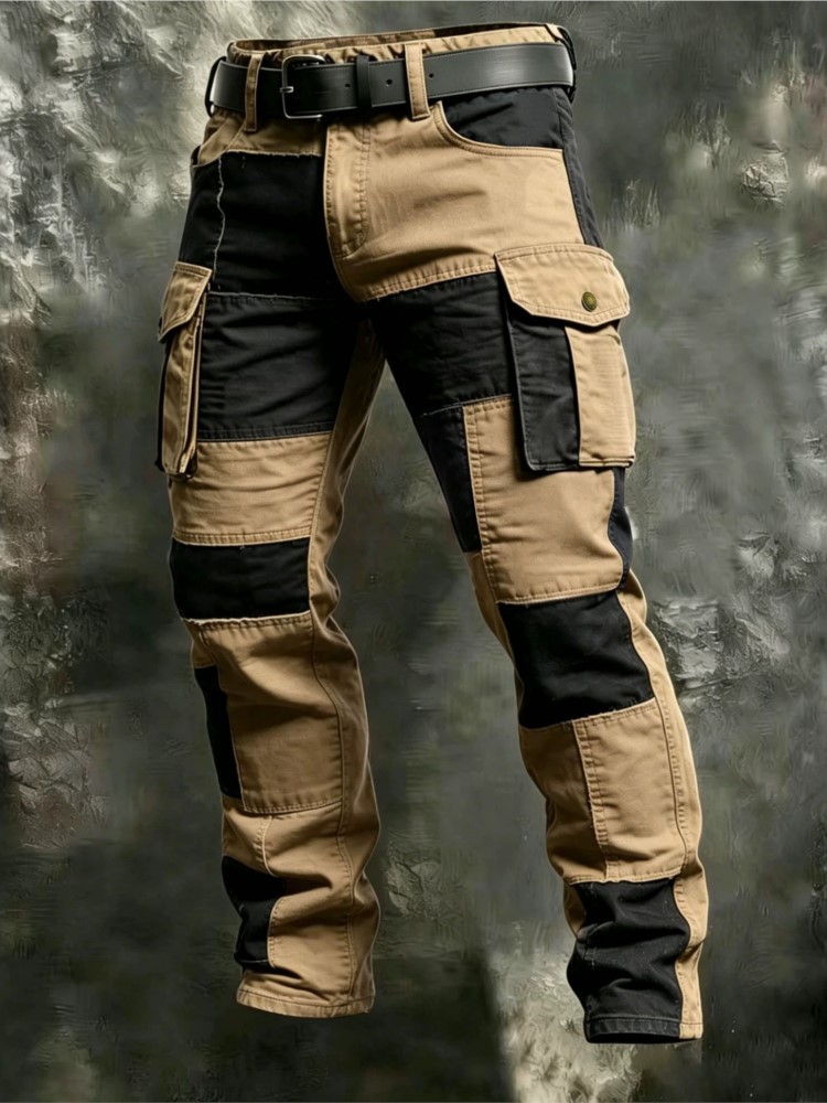 Cotton Men Cargo Pants Khaki C - огляд і ціна Cargo Pant Wide
