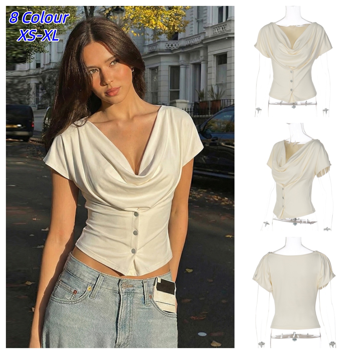 Y2K Women Summer Vest Tees Fas - огляд і ціна Street Fashion Shanghai