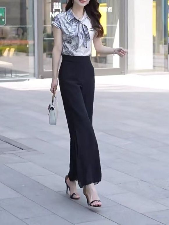High Slit Solid Black Loose Yo - огляд і ціна Fashion Street Yoga
