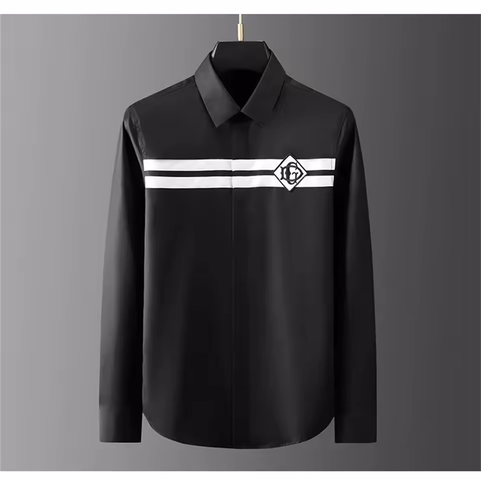 Luxury basic shirt men's long  - огляд і ціна Street Fashion Shanghai