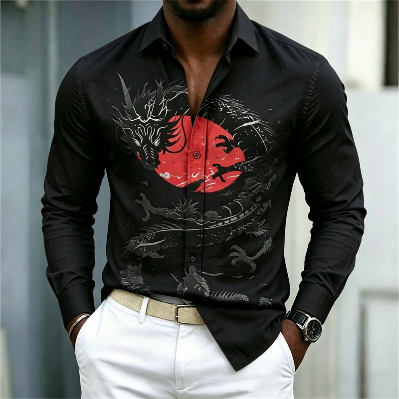 2026 New Men's Shirt White Bla - огляд і ціна Street Fashion Styles