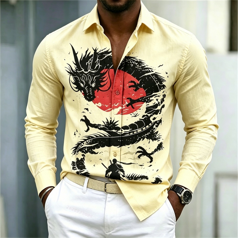 2026 New Men's Shirt White Bla - огляд і ціна Street Fashion Styles