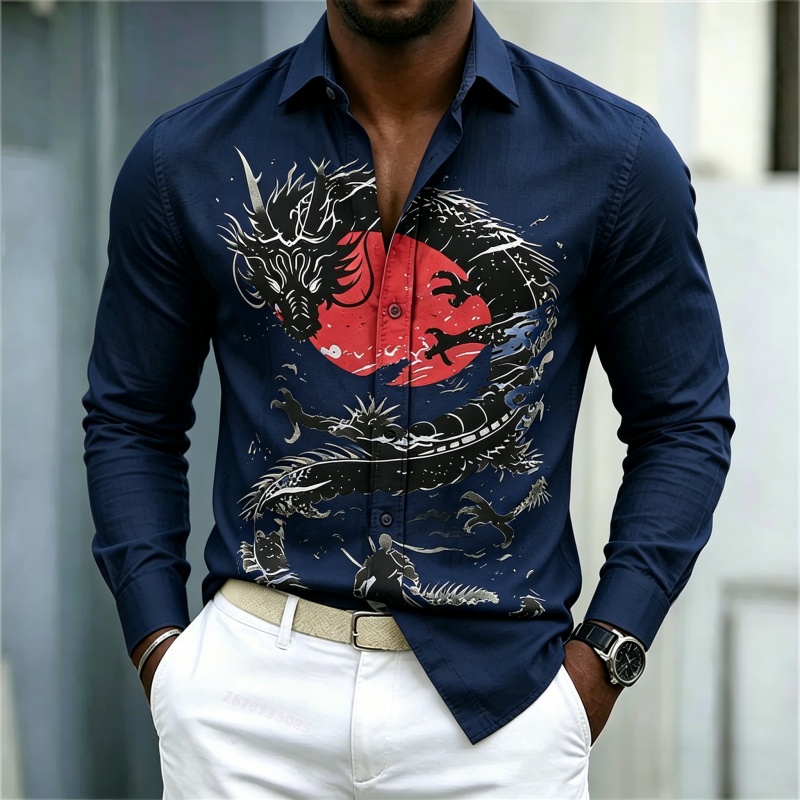 2026 New Men's Shirt White Bla - огляд і ціна Street Fashion Styles