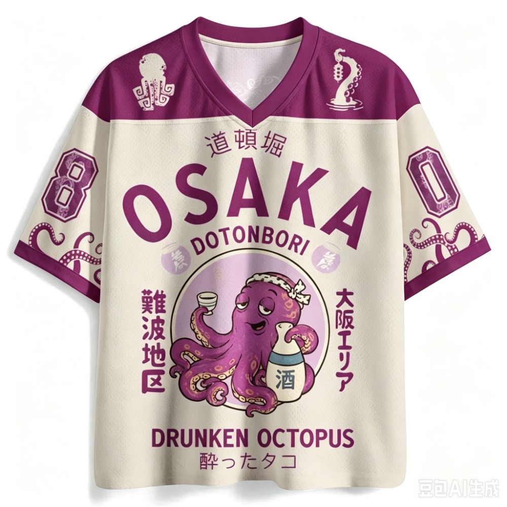 Y2K Osaka Octopus Pattern 3D P - огляд і ціна Street Fashion Osaka