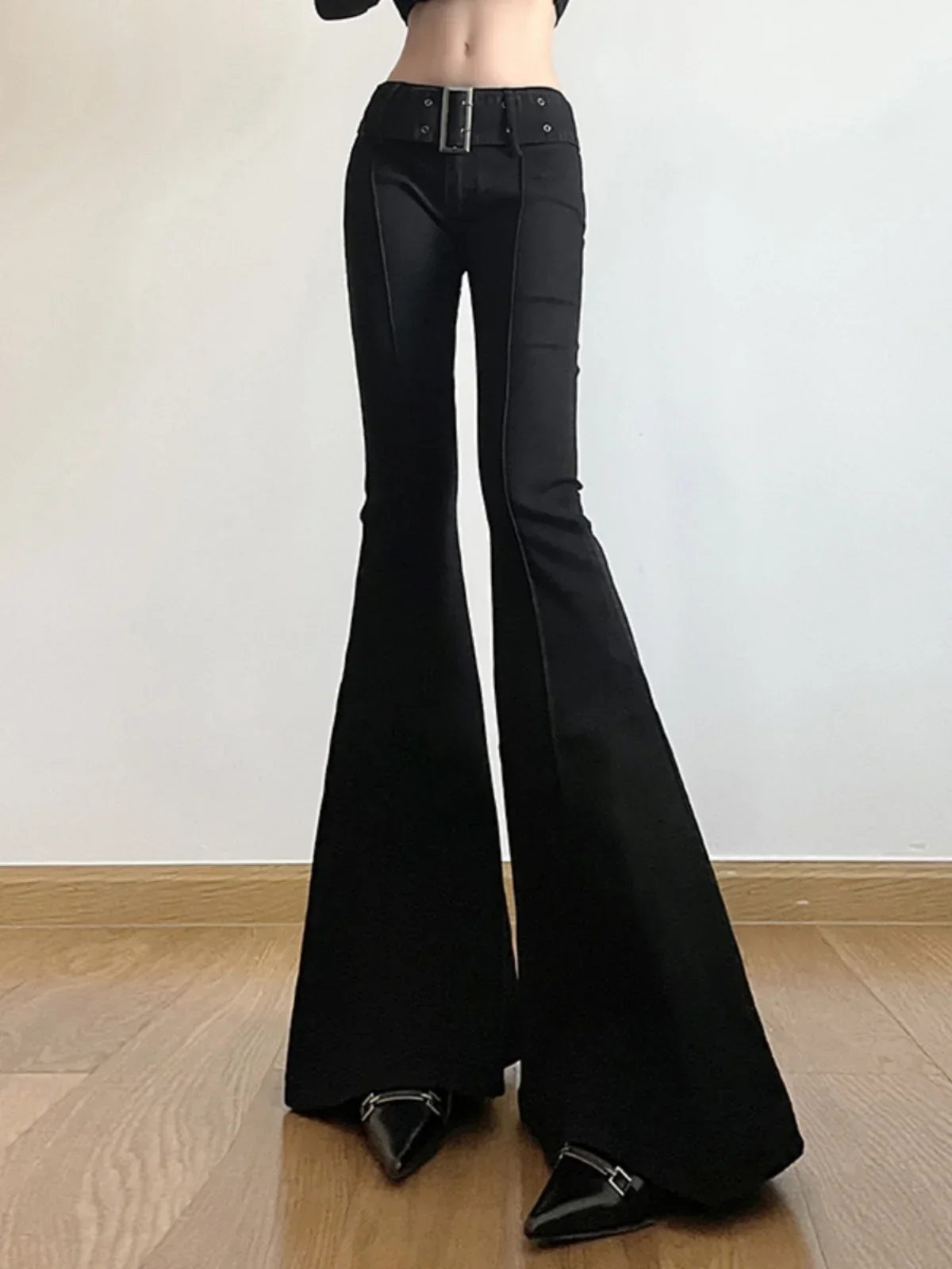 Women's Black Jeans Flare Pant - огляд і ціна Fashion Street Yoga