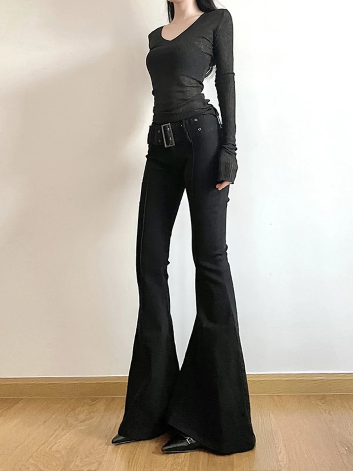 Women's Black Jeans Flare Pant - огляд і ціна Fashion Street Yoga