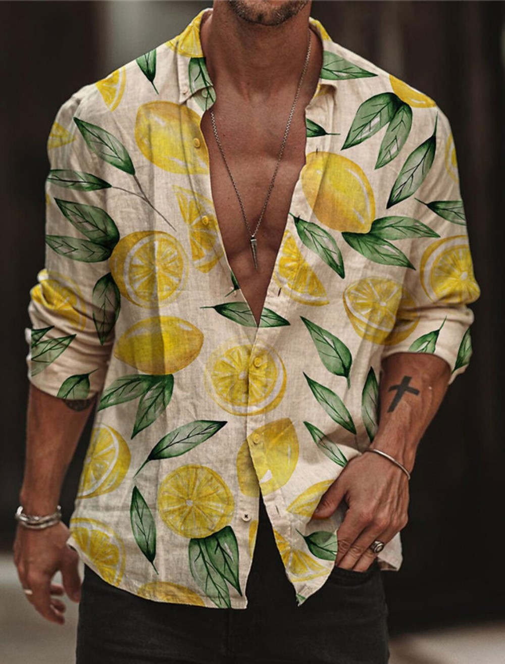 Men's Lemon Shirt Summer Hawai - огляд і ціна Street Fashion Shanghai
