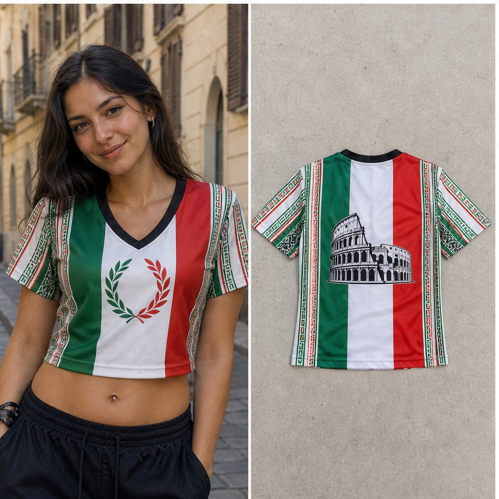 Women Italy V Neck Crop Top La - огляд і ціна Italy Fashion Street