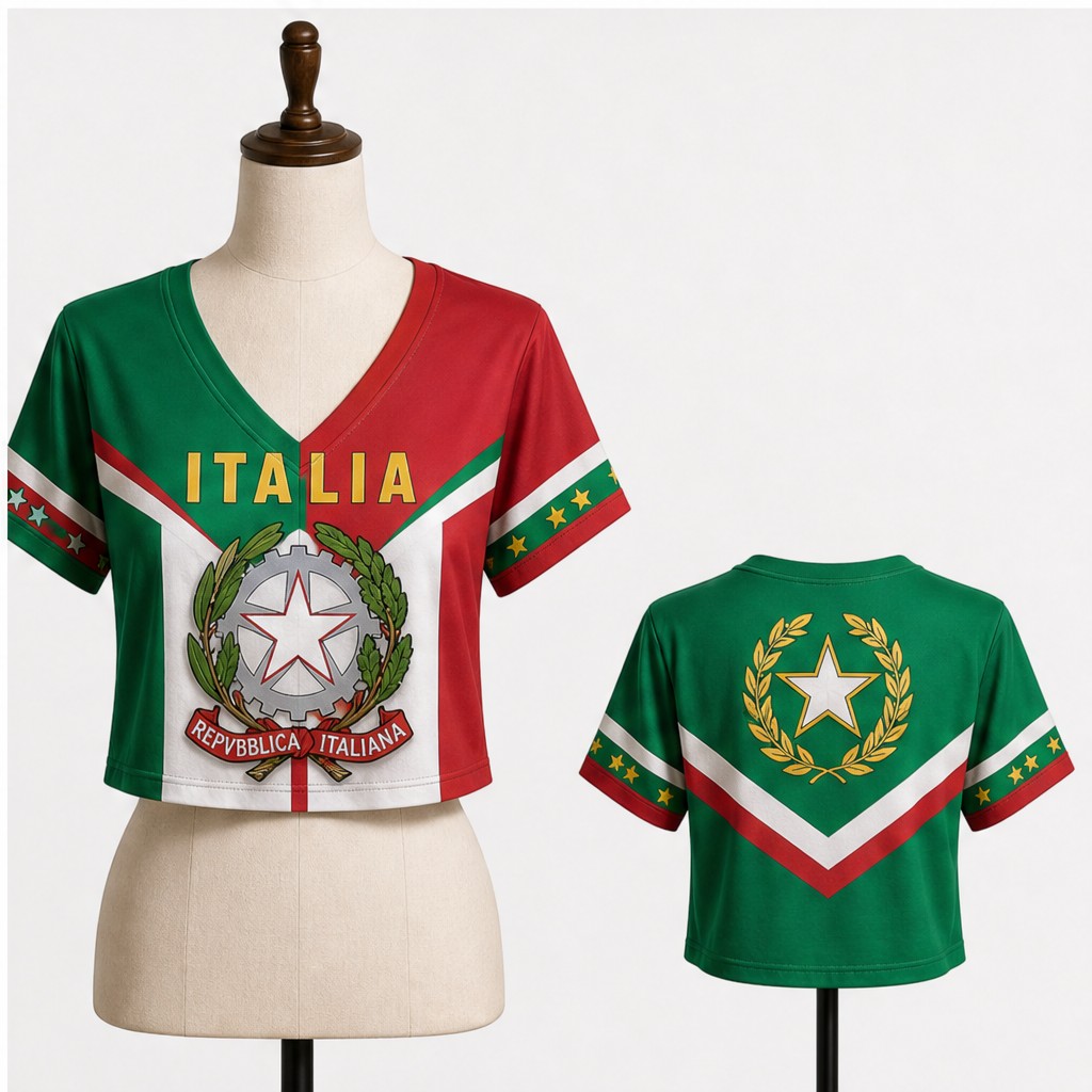 Women Italy V Neck Crop Top La - огляд і ціна Italy Fashion Street