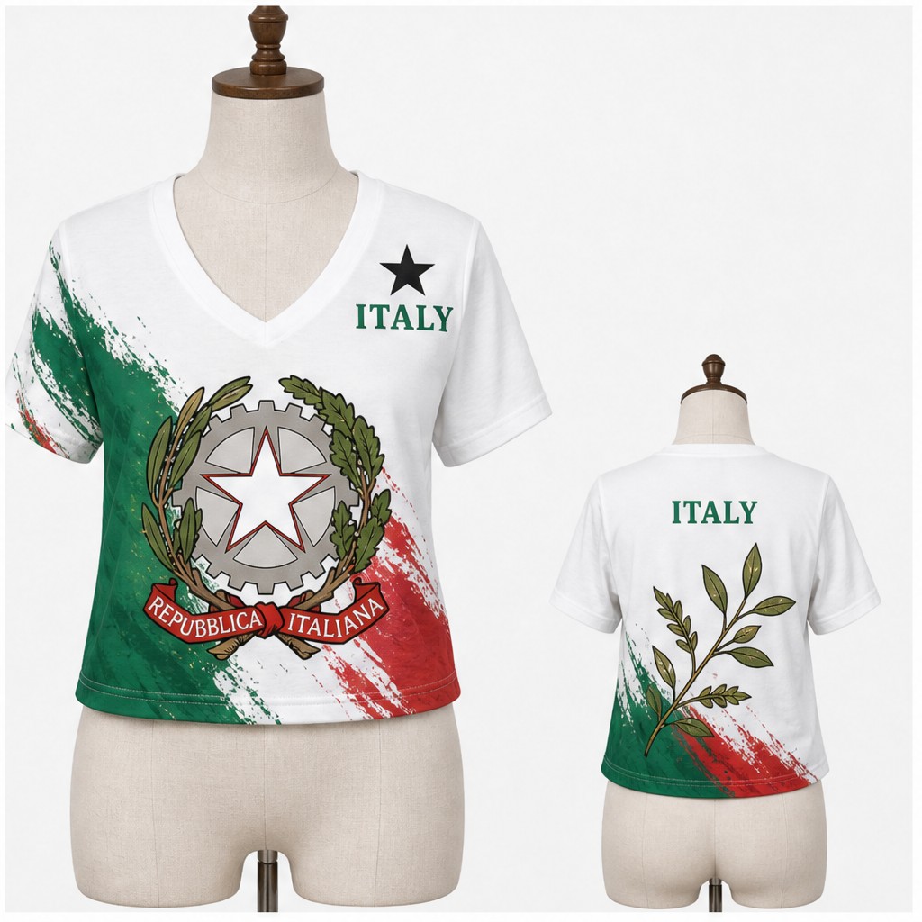Women Italy V Neck Crop Top La - огляд і ціна Italy Fashion Street
