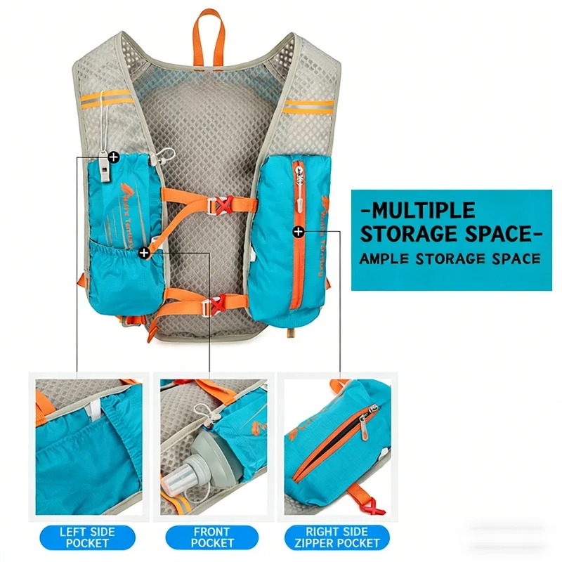 Running Vest Backpack Marathon - огляд і ціна Reflective Jacket Running