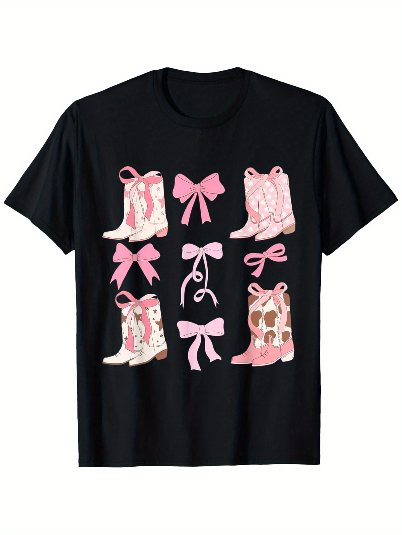Coquette Pink Bow Cow Boots Ha - огляд і ціна Street Fashion Co