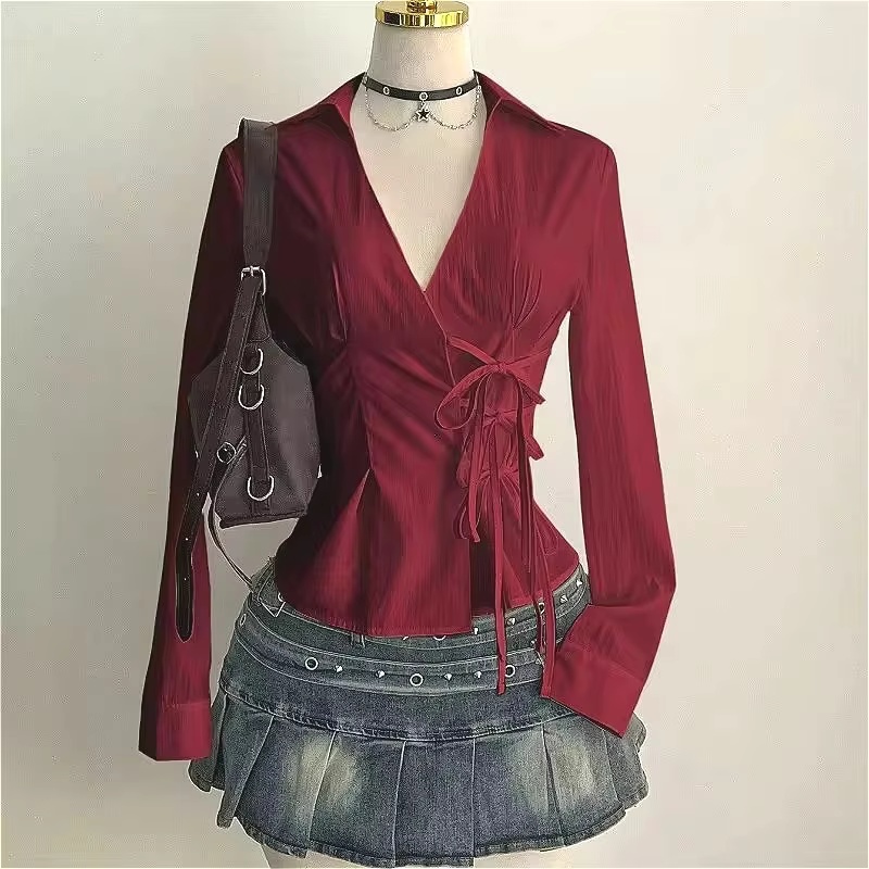 Fashion Long-sleeved Blouses S - огляд і ціна Street Fashion Necklace