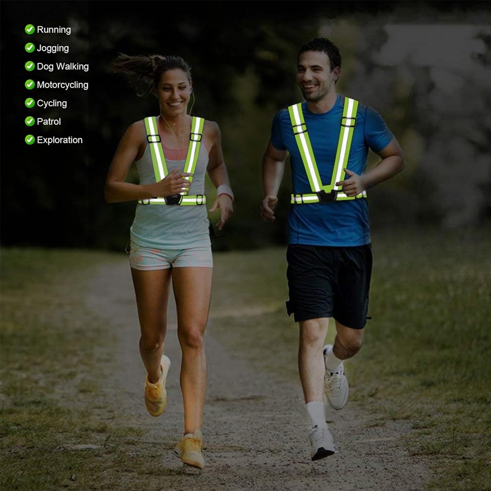 1Pcs Night Running Vest High V - огляд і ціна Reflective Jacket Running