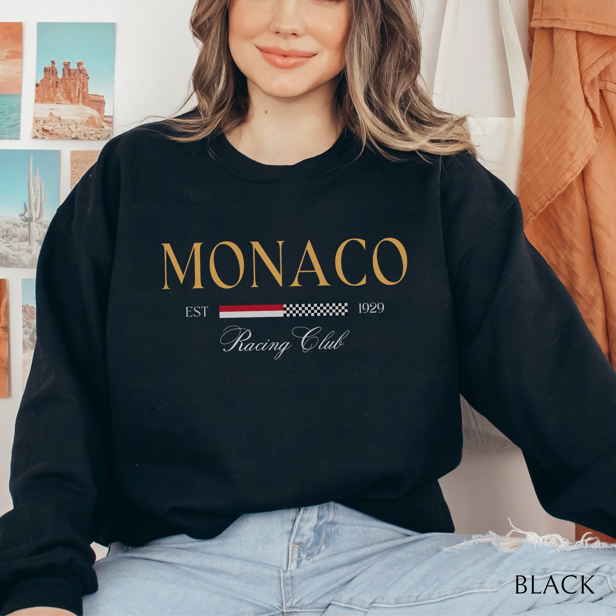 Women's MONACO Print Sweatshir - огляд і ціна Street Fashion Monaco