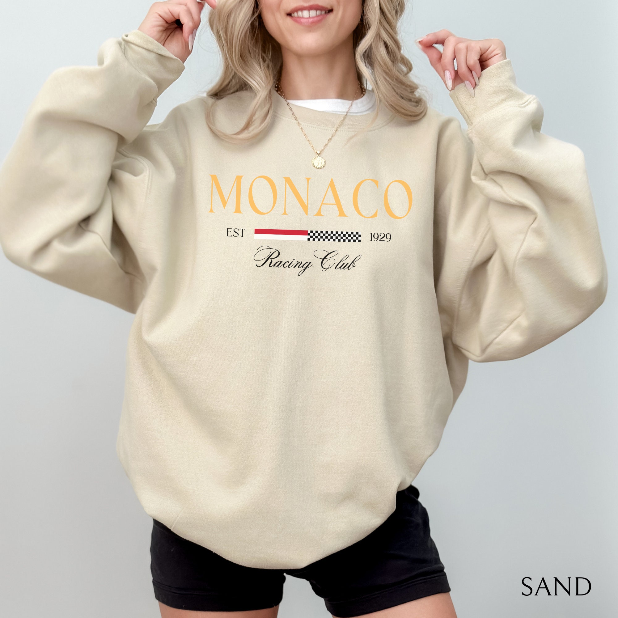 Women's MONACO Print Sweatshir - огляд і ціна Street Fashion Monaco
