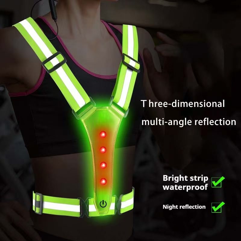 LED Running Vest Reflective Gl - огляд і ціна Reflective Jacket Running