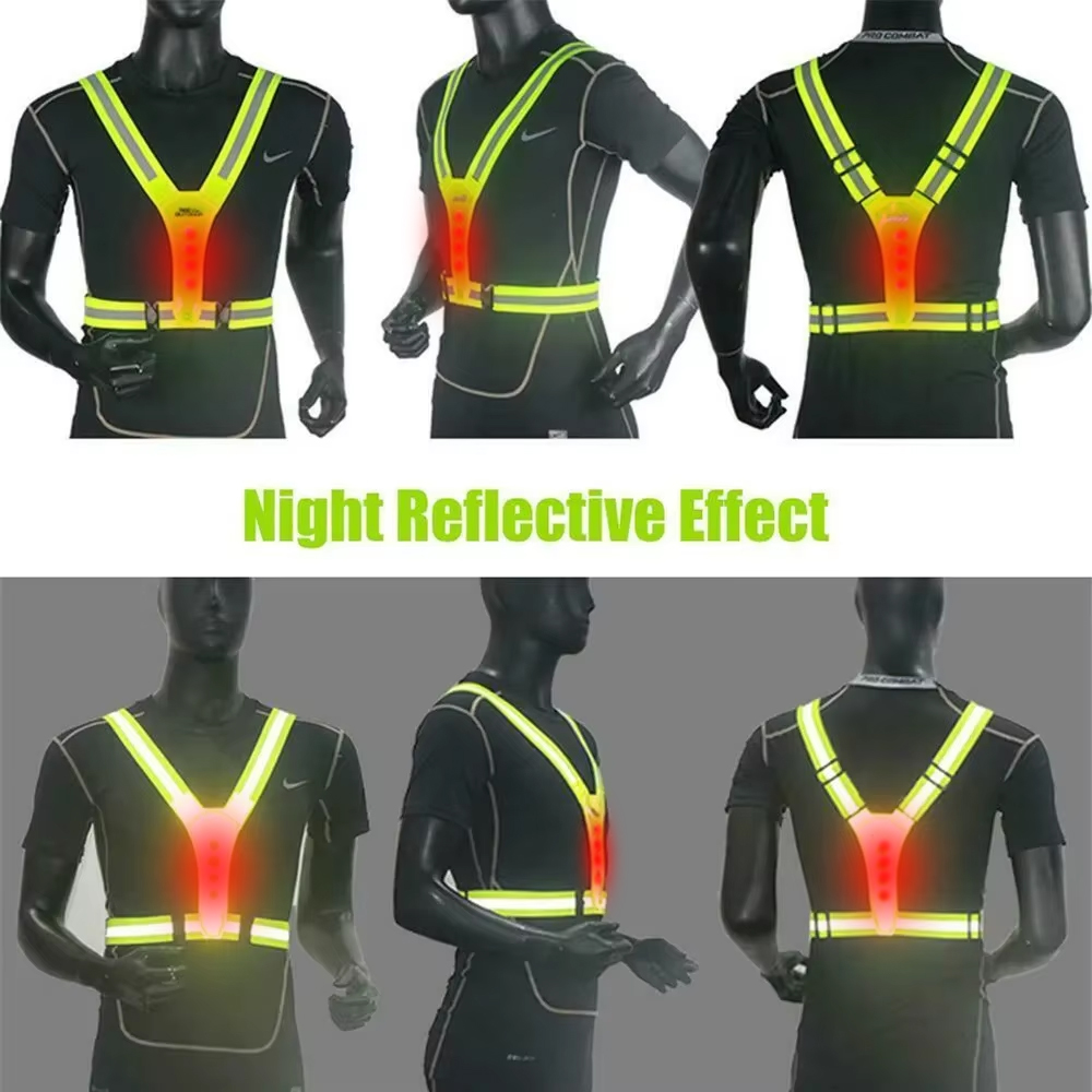 LED Running Vest Reflective Gl - огляд і ціна Reflective Jacket Running