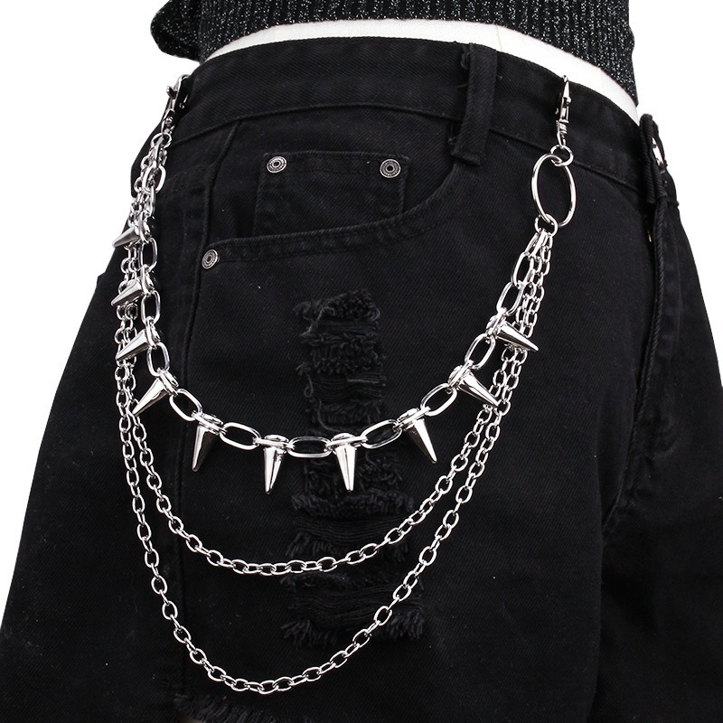 Hip Hop Punk Rock Metal Pants  - огляд і ціна Street Fashion Necklace