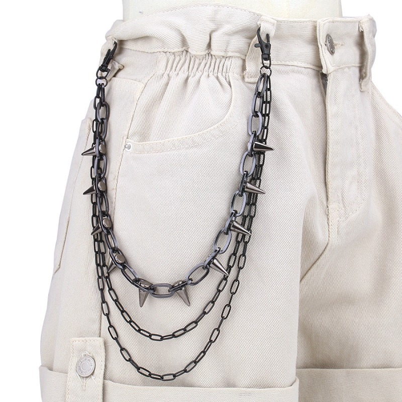 Hip Hop Punk Rock Metal Pants  - огляд і ціна Street Fashion Necklace