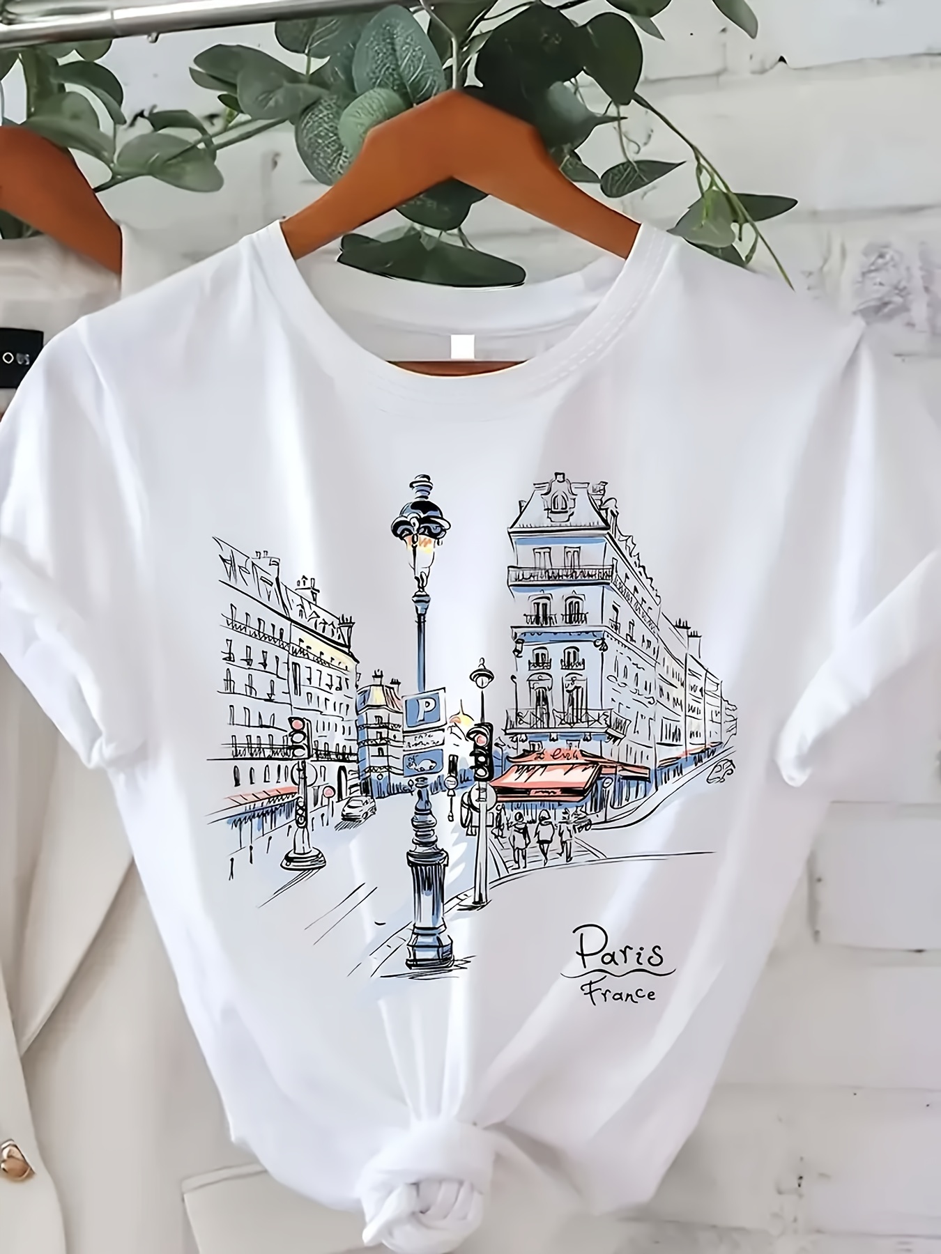 Women'S Paris Street Print T-S - огляд і ціна Street Fashion In Paris