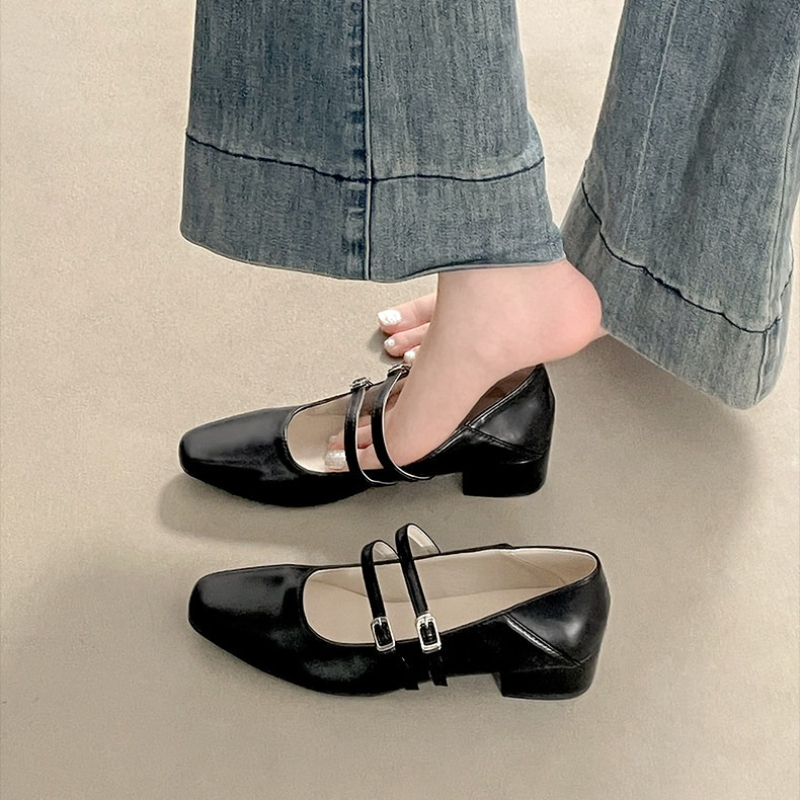 Square Toe Low Heel Women Silv - огляд і ціна Street Fashion Styles