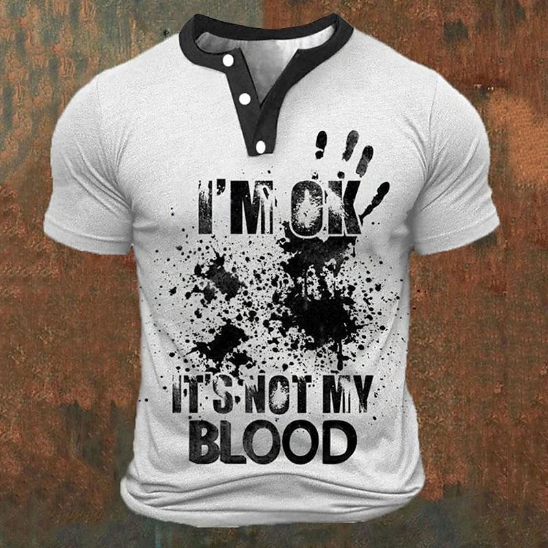 Funny 3D Letter Print Men's He - огляд і ціна Street Fashion Clothing
