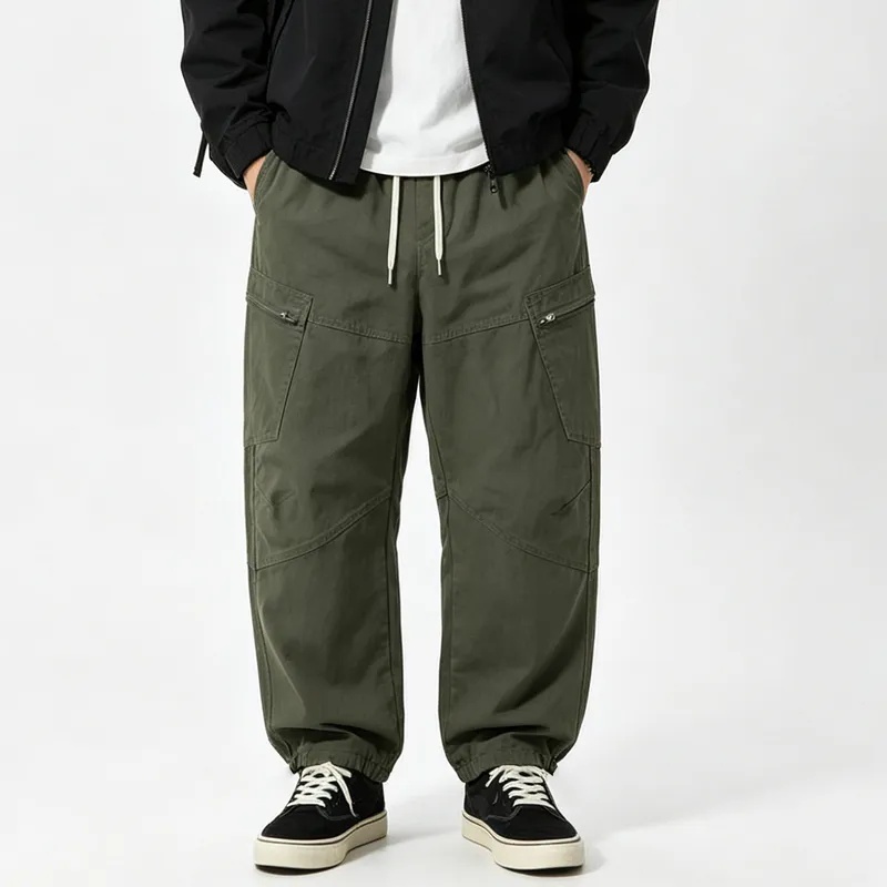Men Japanese Streetwear Fashio - огляд і ціна Cargo Pant Wide